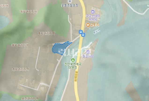 충남 천안동남구 북면 사담리 605평, 과수원 및 농막, 수도, 전기설치 매매 매물번호 10038 사진 2